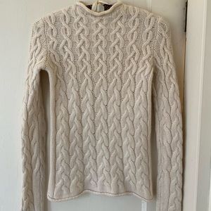Tory Burch cableknit turtleneck sweater size extra small